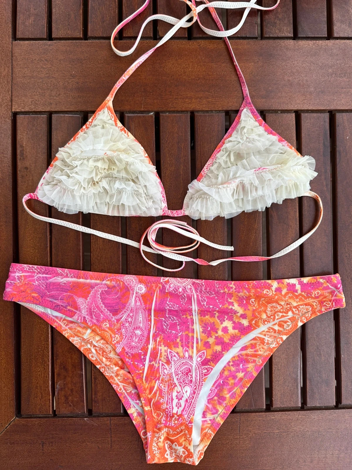 Bikini estampado flores boho marca Calzedonia